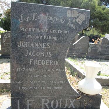 ROUX Johannes Jacobus Frederik, le 1918-1966