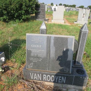 ROOYEN Cecile, van 1939-2014