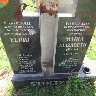 STOLTZ Elrid 1952-2016 & Maria Elizabeth 1954- 