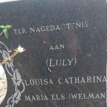 WELMAN Markus Wynand 1908-1979 & Louisa Catharina Maria ELS nee IMMELMAN 1910-1991 