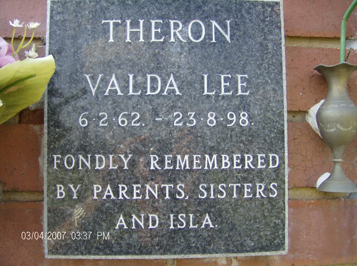 THERON Valda Lee 1962-1998