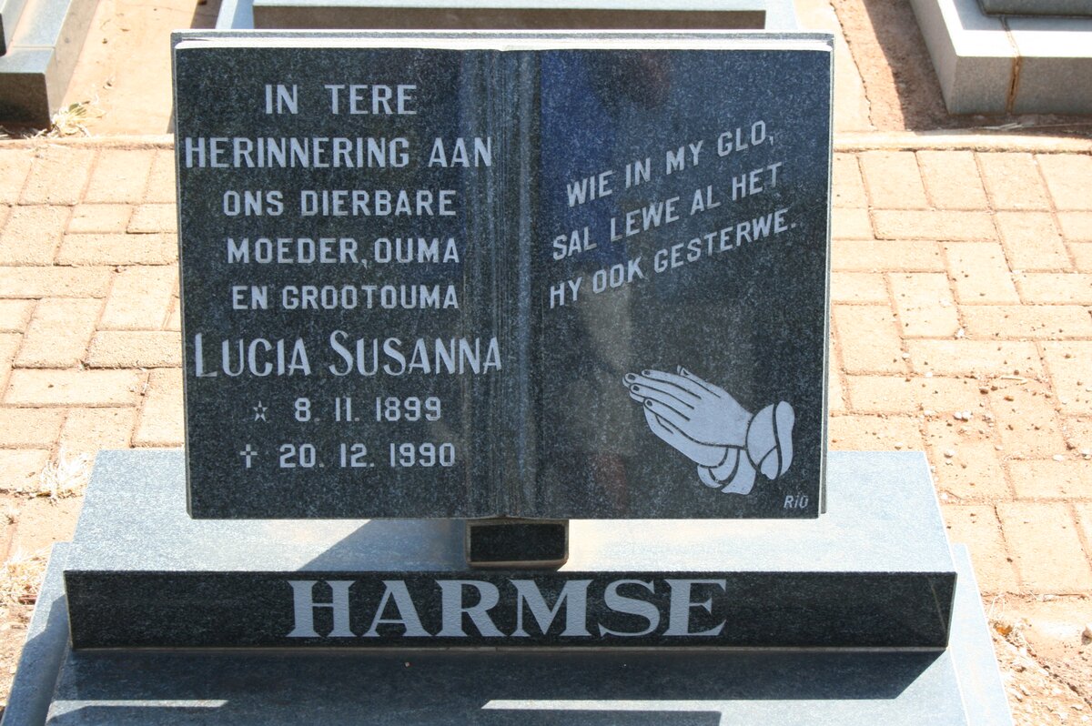 HARMSE Lucia Susanna 1899-1990