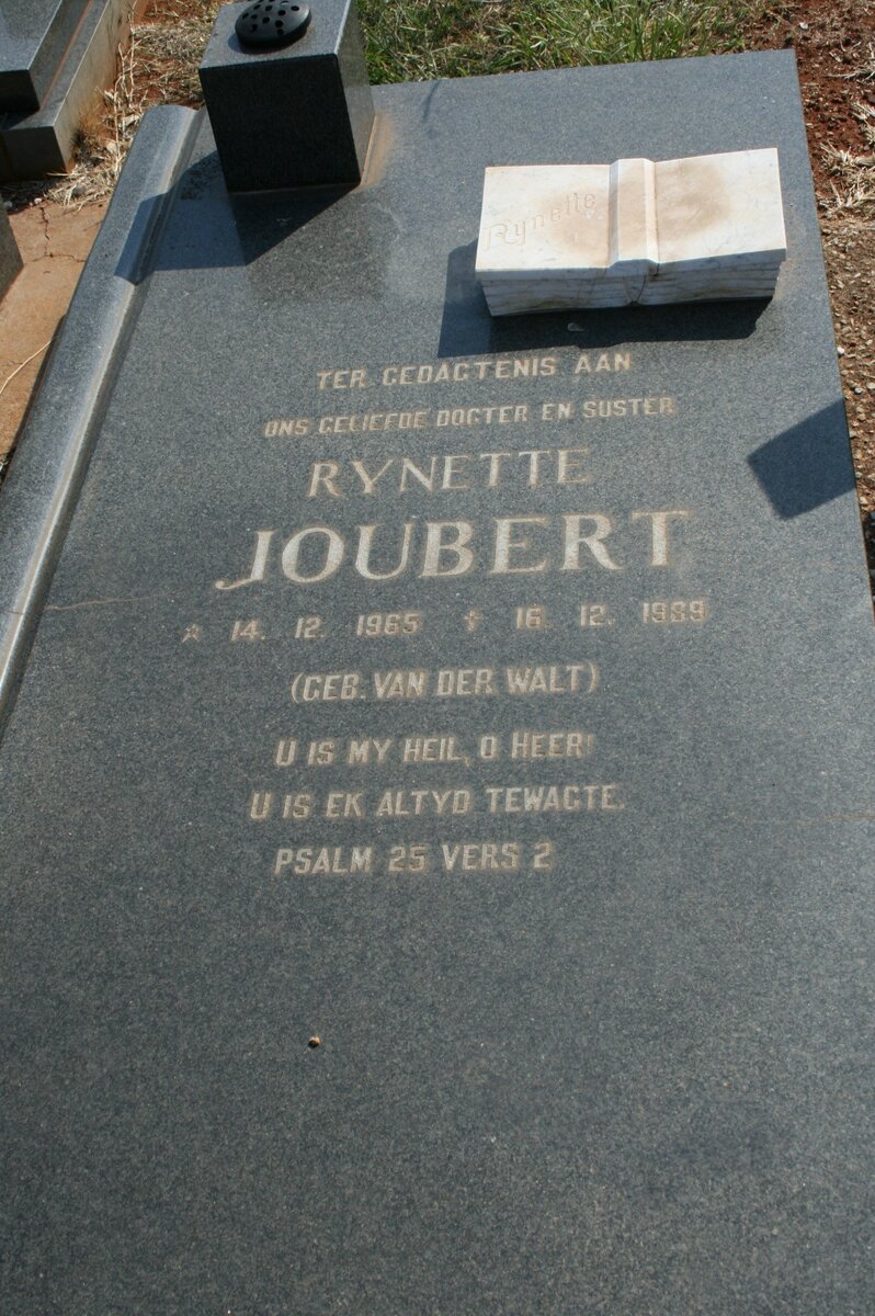 JOUBERT Reynette nee VAN DER WALT 1965-1989