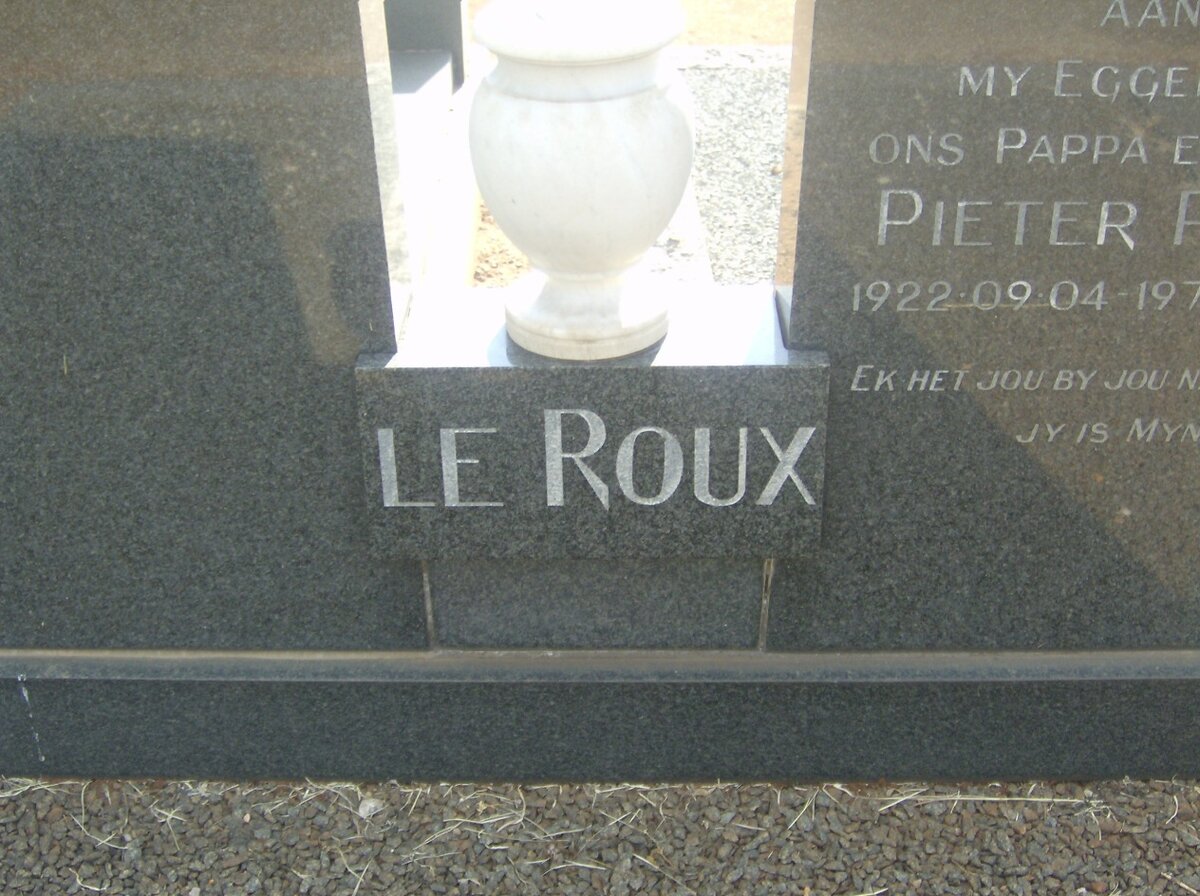 ROUX Pieter Paul, le 1922-1976