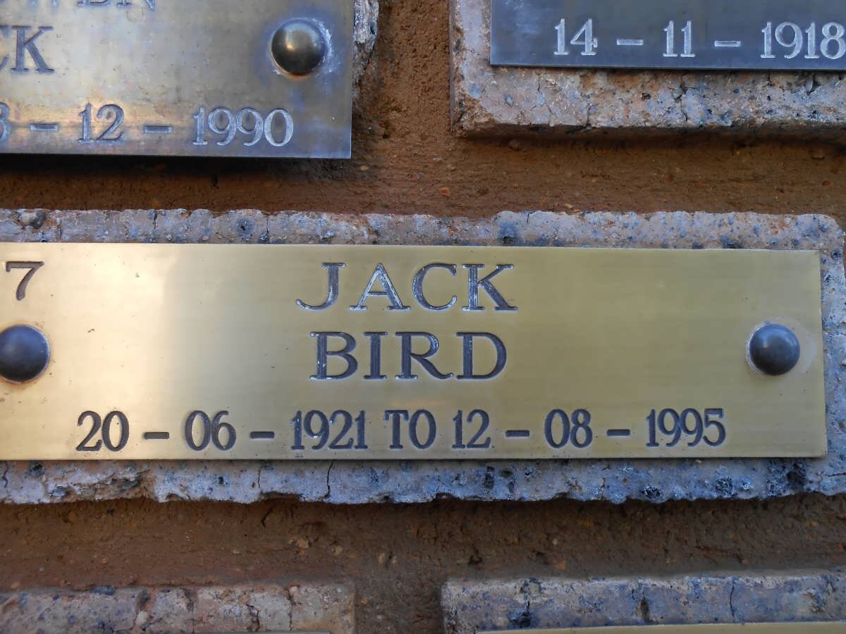 BIRD Jack 1921-1995