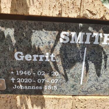 SMITH Gerrit 1946-2020