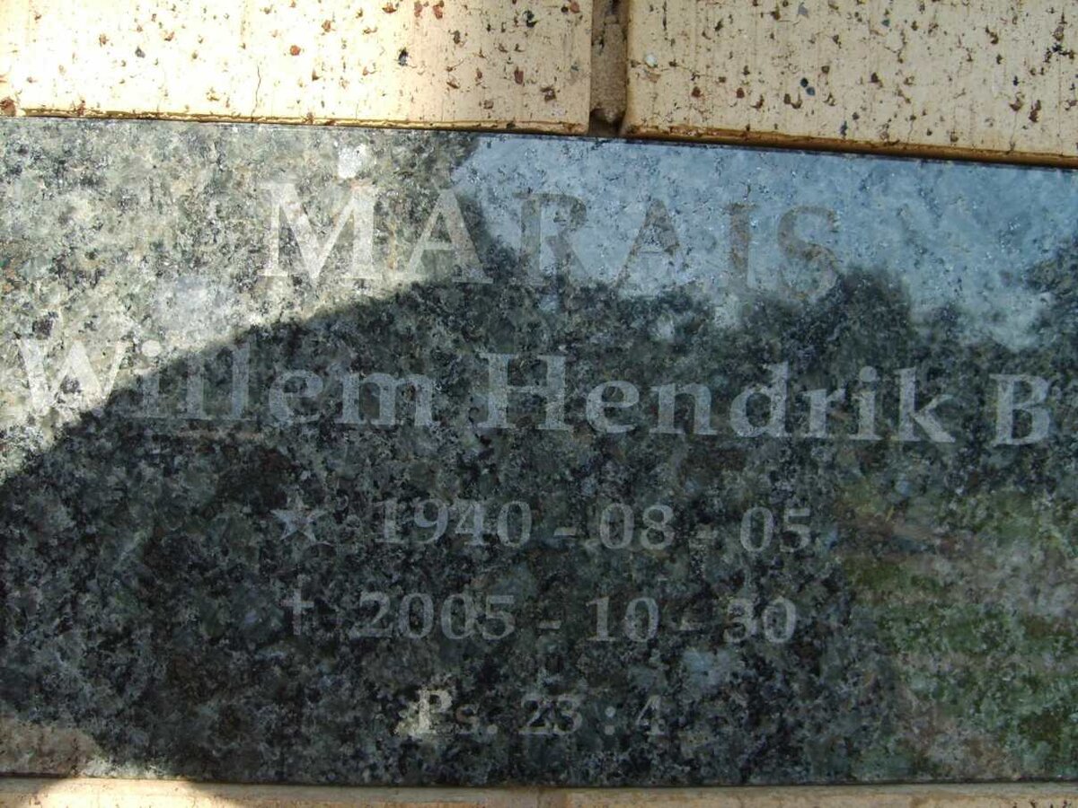 MARAIS Willem Hendrik B. 1940-2005