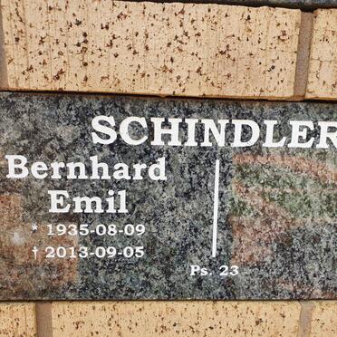 SCHINDLER Bernhard Emil 1935-2013