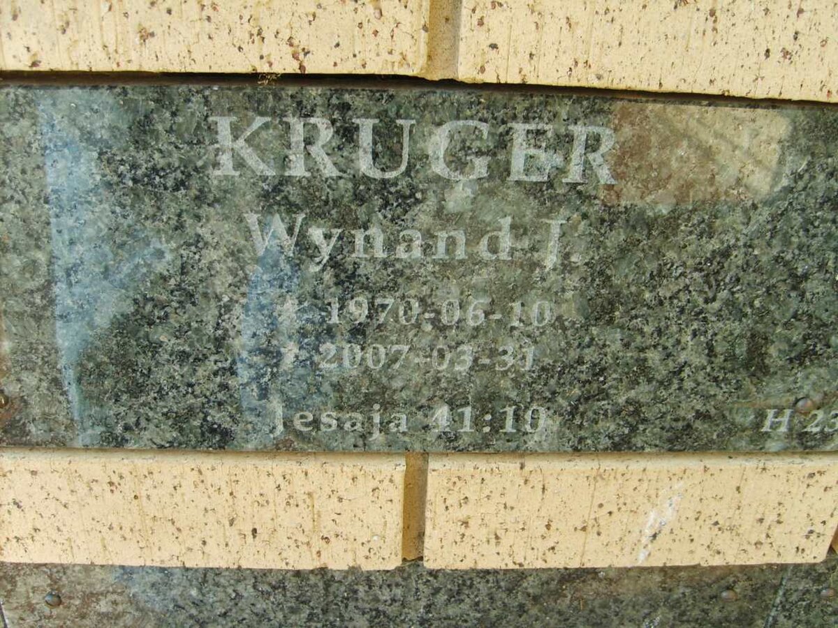 KRUGER Wynand J. 1970-2007