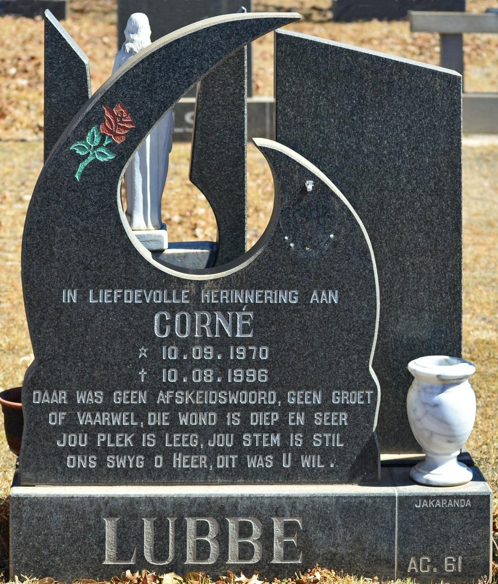 LUBBE Corné 1970-1996