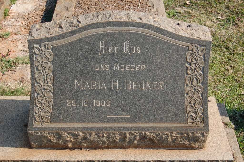 BEUKES Maria H. 1903-