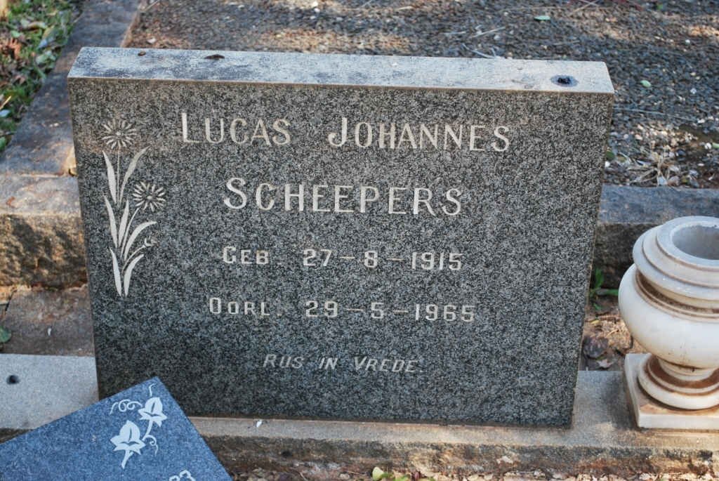SCHEEPERS Lucas Johannes 1915-1965