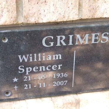 GRIMES William Spencer 1936-2007