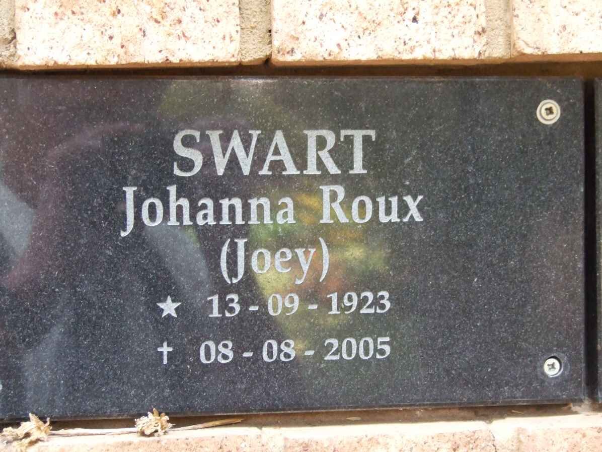SWART Johanna Roux 1923-2005