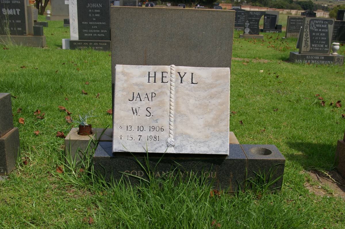 HEYL Jaap W.S. 1906-1981