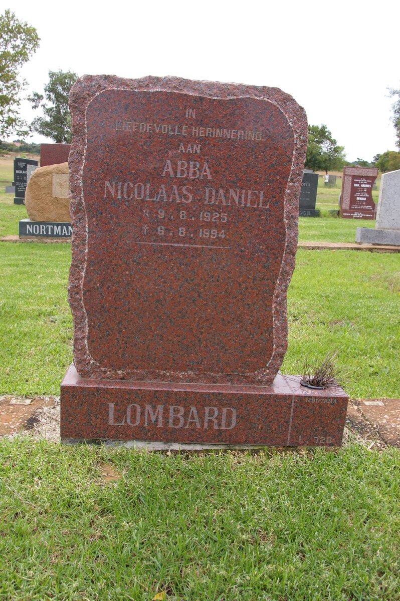 LOMBARD Nicolaas Daniel 1925-1994