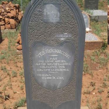 SMIT Aletha W.E. nee HORN 1858-1935