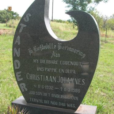 STANDER Christiaan Johannes 1932-1986