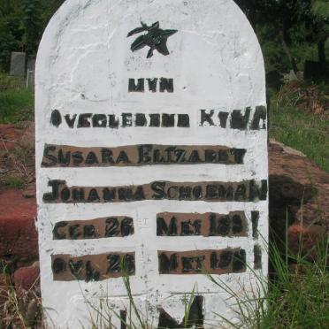 SCHOEMAN Susara Elizabet Johanna 1881-1881