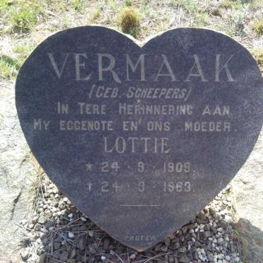 VERMAAK Lottie nee SCHEEPERS 1909-1963