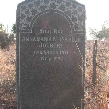 JOUBERT Anna Maria Elisabeth nee RAS  1871-1924