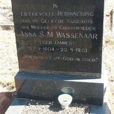 WASSENAAR Anna S.M. nee DAMES 1904-1973