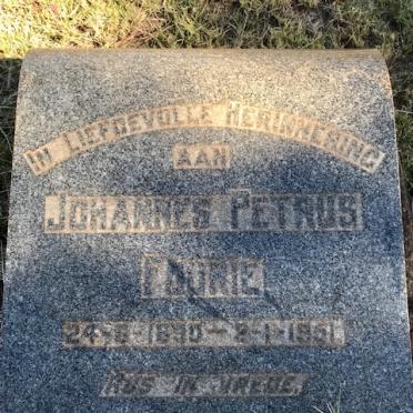 FOURIE Johannes Petrus 1890-1951