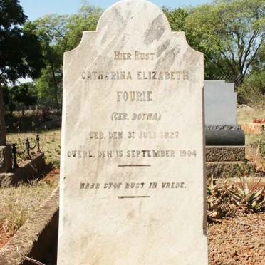 FOURIE Catharina Elizabeth nee BOTHA 1827-1904