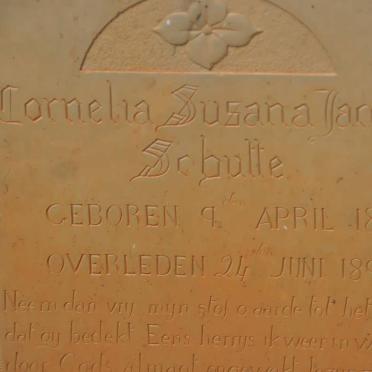 SCHUTTE Cornelia Susana Jacoba 1880-1895