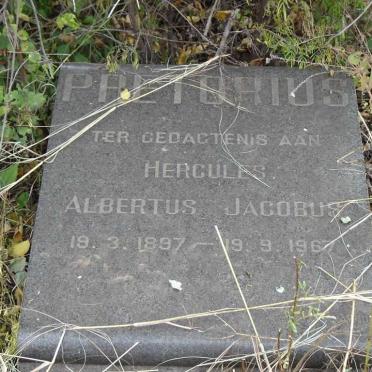 PRETORIUS Hercules Albertus Jacobus 1897-1967