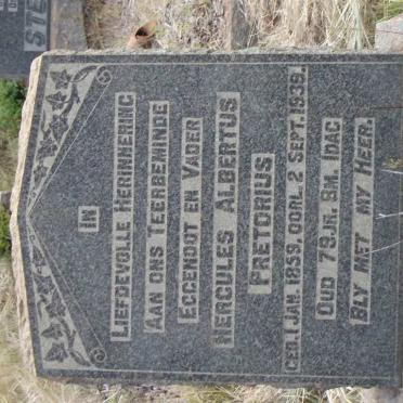 PRETORIUS Hercules Albertus 1859-1939