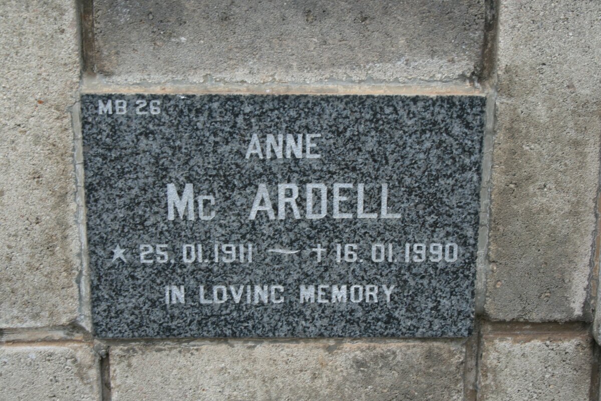 McARDELL Anne 1911-1990