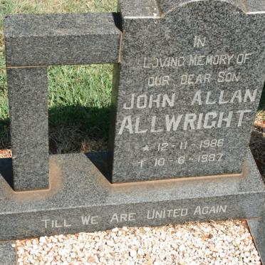 ALLWRIGHT John Allan 1986-1987