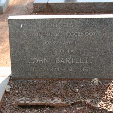 BARTLETT John 1904-1971