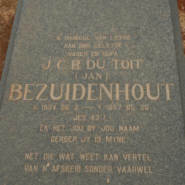 BEZUIDENHOUT J.C.R. Du Toit 1934-1987