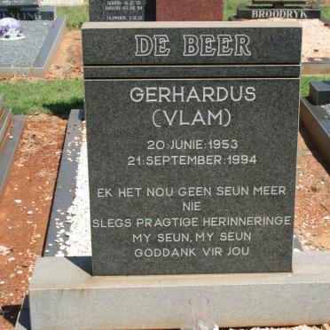 BEER Gerhardus, de 1953-1994