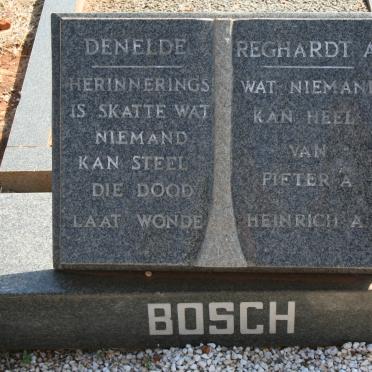 BOSCH Denelde :: BOSCH Reghardt A.