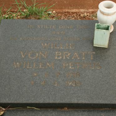 BRATT Willem Petrus, von 1918-1986