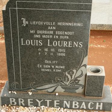 BREYTENBACH Louis Lourens 1915-1986