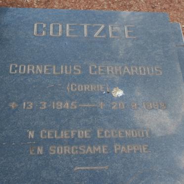 COETZEE Cornelius Gerhardus 1945-1989