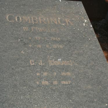 COMBRINCK W.F. 1915-1976 &amp; C.J. 1919-1997
