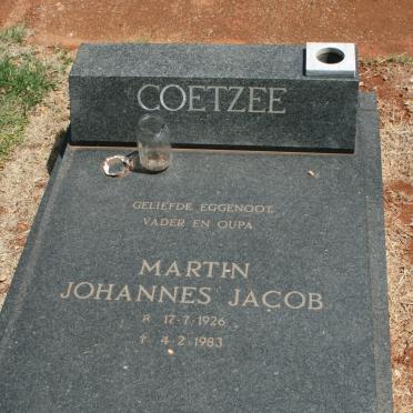 COETZEE Martin Johannes Jacob 1926-1983