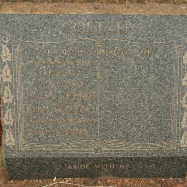 COETZER Elvie Effie nee KOTZE 1921-1969