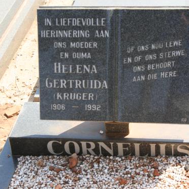 CORNELIUS Helena Gertruida nee KRUGER 1906-1992