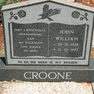 CROONE John William 1938-1993