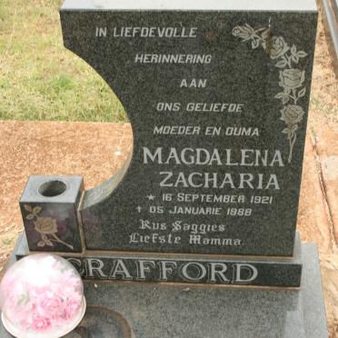 CRAFFORD Magdalena Zacharia 1921-1988