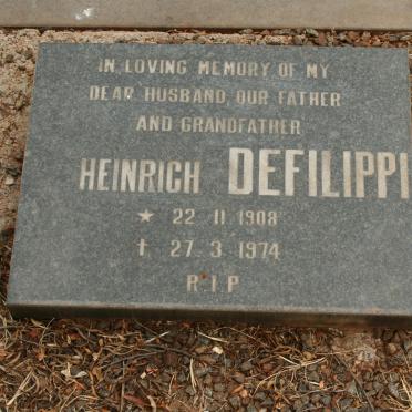 DEFILIPPI Heinrich 1908-1974