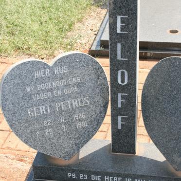 ELOFF Gert Petrus 1926-1991