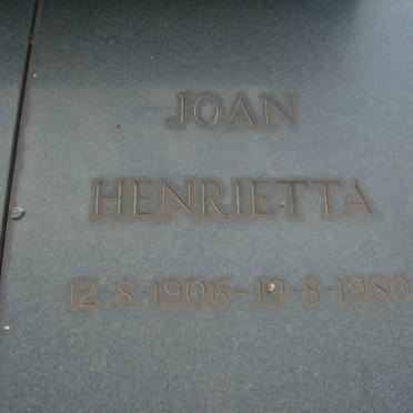 FOUCHÉ Joan Henrietta 1906-1980