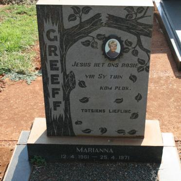 GREEFF Marianna 1961-1971